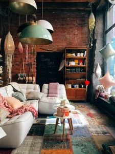 brick living room